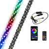 LED Safety Whip Light - Multicolor Chasing Flag for ATVUTV, Antenna Pole Light