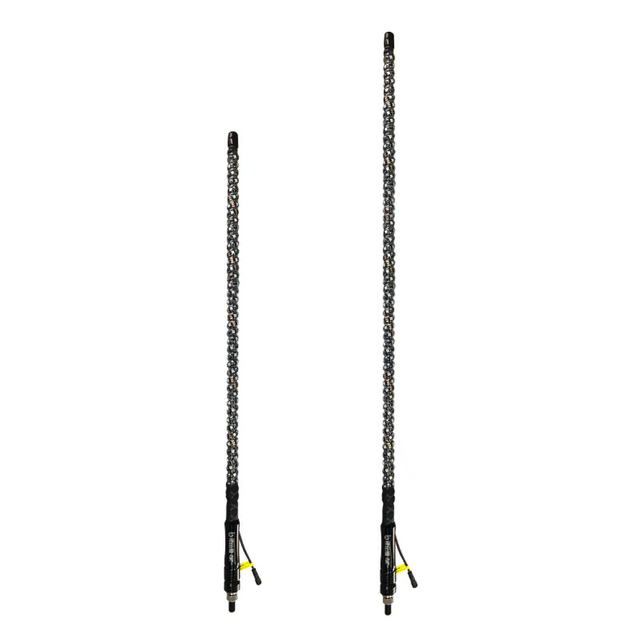 LED Safety Whip Light - Multicolor Chasing Flag for ATVUTV, Antenna Pole Light