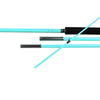 ZYZ 4m Unrivaled Height 4-Piece Fluorescent Blue Flag Whip