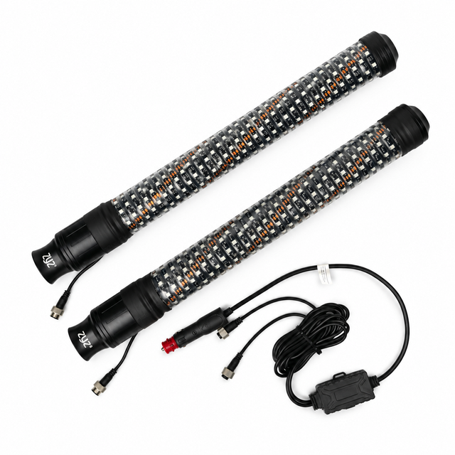 ZYZ Premium Stubby LED Whip Light w/ Shock-Absorbing Spring Base (Plug & Play)