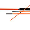 ZYZ 4m Unrivaled Height 4-Piece Fluorescent Orange Flag Whip
