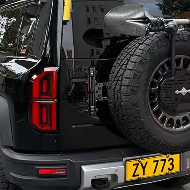 ZYZ Leopard 5 Tailgate Flagpole Mount Bracket Heavy Duty Rear Door Whip Flag Holder for Off Road Vehicles